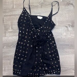 Black Eyelet Dress